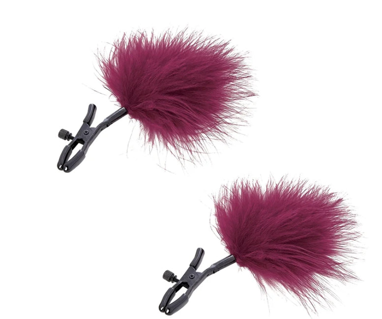 S&M Enchanted Feather Nipple Clamps
