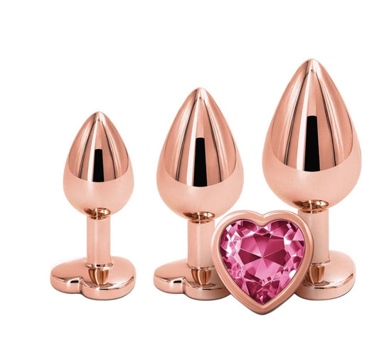 Rose Gold Heart Set